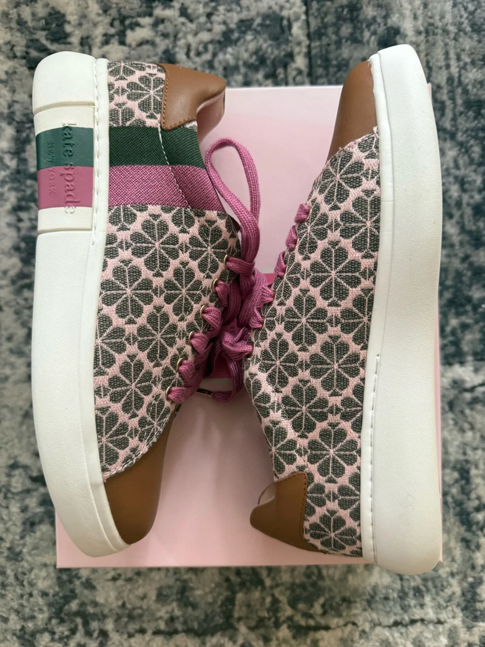 kate spade spade flower jacquard sneakers